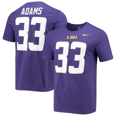 Shop Nike Jamal Adams Purple Lsu Tigers Alumni Name & Number T-shirt