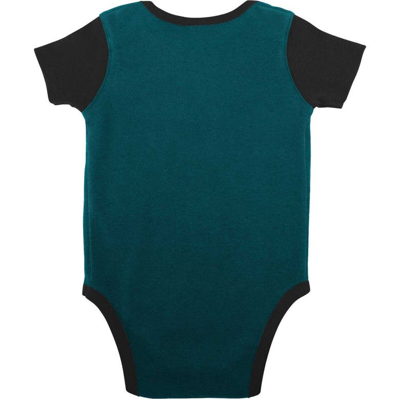 Shop Outerstuff Newborn & Infant Midnight Green/black Philadelphia Eagles Home Field Advantage Three-piece Bodysuit,