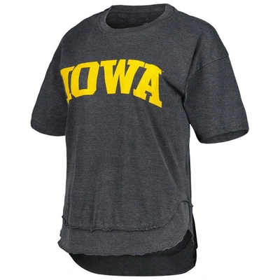 Shop Pressbox Black Iowa Hawkeyes Arch Poncho T-shirt