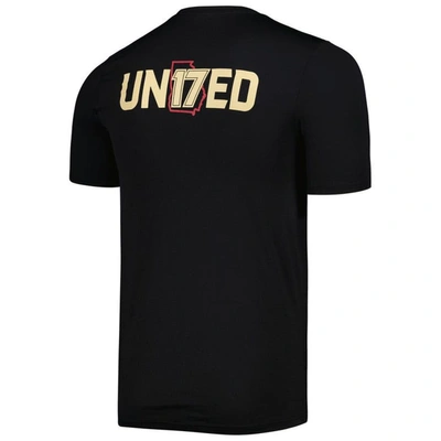 Shop Adidas Originals Adidas Black Atlanta United Fc Team Jersey Hook Aeroready T-shirt