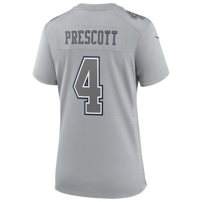 Shop Nike Dak Prescott Gray Dallas Cowboys Atmosphere Fashion Game Jersey