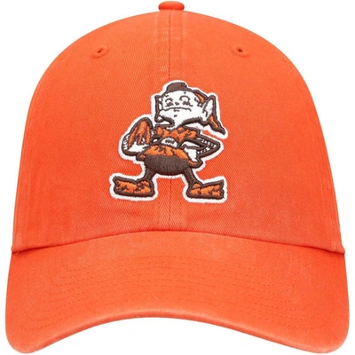Shop 47 ' Orange Cleveland Browns Clean Up Brownie The Elf Legacy Adjustable Hat