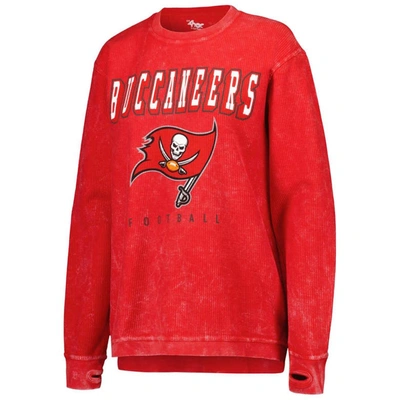Shop G-iii 4her By Carl Banks Red Tampa Bay Buccaneers Comfy Cord Pullover Sweatshirt