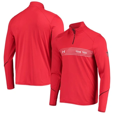 Shop Under Armour Red Texas Tech Red Raiders Sideline Performance Lightweight Quarter-zip Jacket