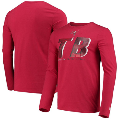 Shop New Era Red Tampa Bay Buccaneers Combine Authentic Static Abbreviation Long Sleeve T-shirt