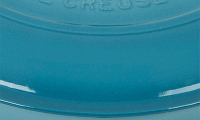 Shop Le Creuset Signature 3.5-quart Enameled Cast Iron Braiser In Caribbean