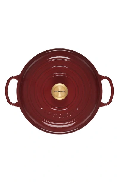 Shop Le Creuset Signature 3.5-quart Enameled Cast Iron Braiser In Rhone