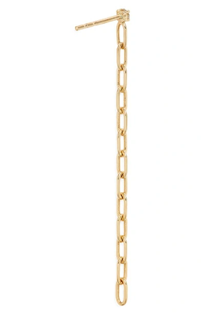 Shop Ef Collection Diamond Chain Link Drop Earrings In Yellow Gold