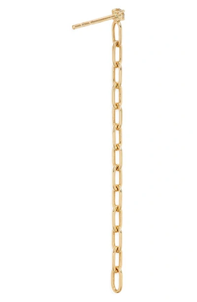 Ef Collection Diamond Chain Link Drop Earrings In Yellow Gold