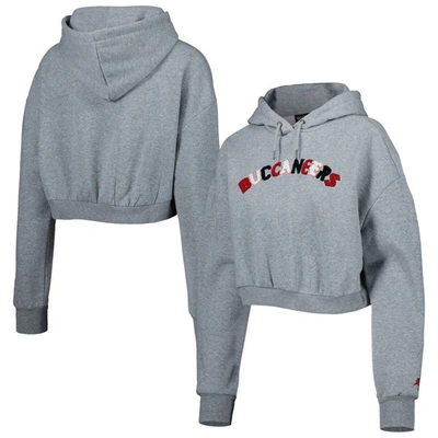 Shop The Wild Collective Gray Tampa Bay Buccaneers Cropped Pullover Hoodie