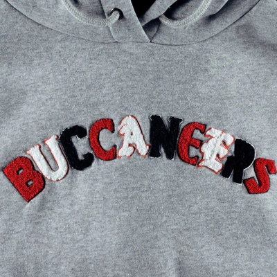 Shop The Wild Collective Gray Tampa Bay Buccaneers Cropped Pullover Hoodie