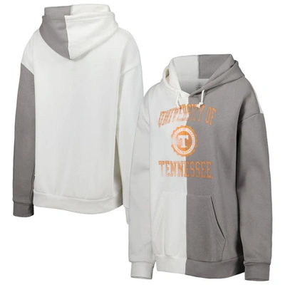 Shop Gameday Couture Gray/white Tennessee Volunteers Split Pullover Hoodie