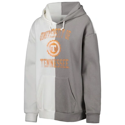 Shop Gameday Couture Gray/white Tennessee Volunteers Split Pullover Hoodie