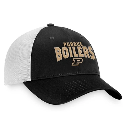 Shop Top Of The World Black/white Purdue Boilermakers Breakout Trucker Snapback Hat