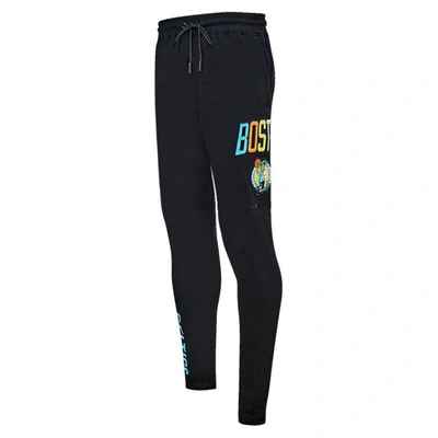Shop Pro Standard Black Boston Celtics Washed Neon Sweatpants