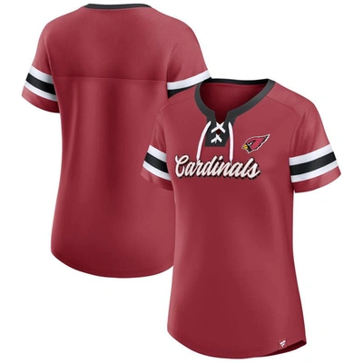 Shop Fanatics Branded Cardinal Arizona Cardinals Original State Lace-up T-shirt
