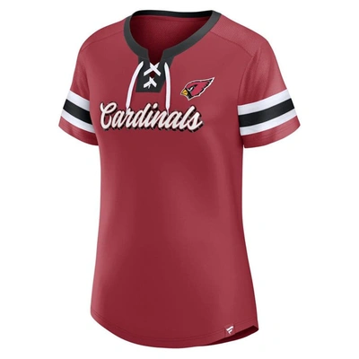 Shop Fanatics Branded Cardinal Arizona Cardinals Original State Lace-up T-shirt