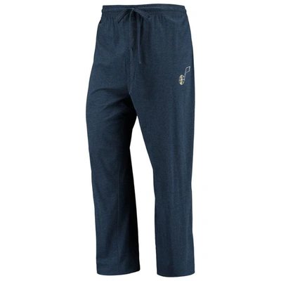 Shop Concepts Sport Navy/gold Utah Jazz Long Sleeve T-shirt & Pants Sleep Set