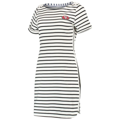 Shop Tommy Bahama White San Francisco 49ers Tri-blend Jovanna Striped Dress
