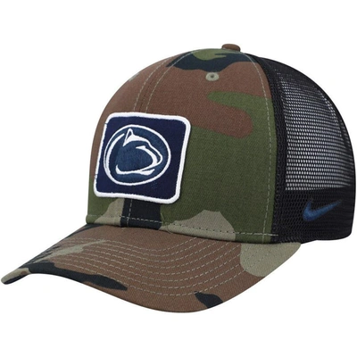 Shop Nike Camo/black Penn State Nittany Lions Classic99 Trucker Snapback Hat