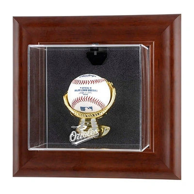 Shop Fanatics Authentic Baltimore Orioles Brown Framed Wall-mounted Logo Baseball Display Case