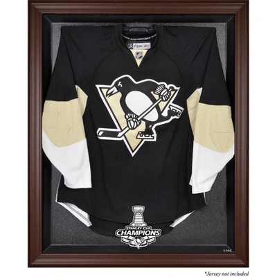 Shop Fanatics Authentic Pittsburgh Penguins 2017 Stanley Cup Champions Brown Framed Jersey Display Case