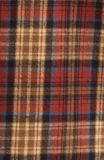 Shop Vans Whitney Plaid Flannel Jacket In Red/ Tan Multi