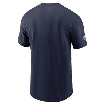 Shop Nike Navy Seattle Seahawks Sideline Infograph Lockup Performance T-shirt