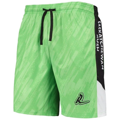 Foco Green Saskatchewan Rush Static Mesh Shorts In Green