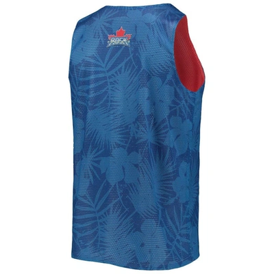 Foco Men's  Blue, Red Toronto Rock Reversible Mesh Tank Top In Blue