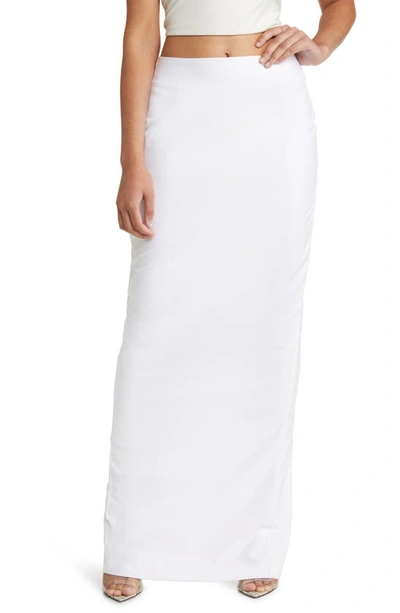 Shop Naked Wardrobe Far From Casual Maxi Skirt In White