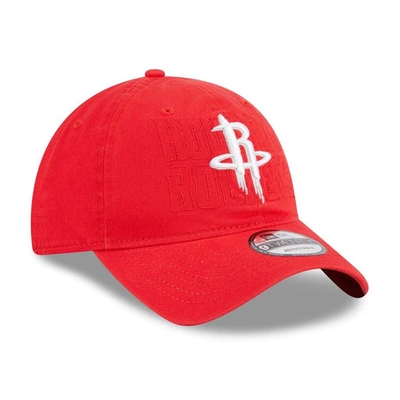 Shop New Era Red Houston Rockets 2023 Nba Draft 9twenty Adjustable Hat