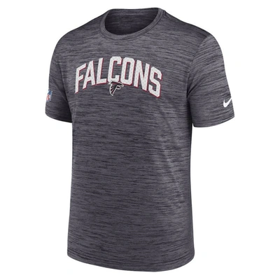 Shop Nike Black Atlanta Falcons Sideline Velocity Athletic Stack Performance T-shirt
