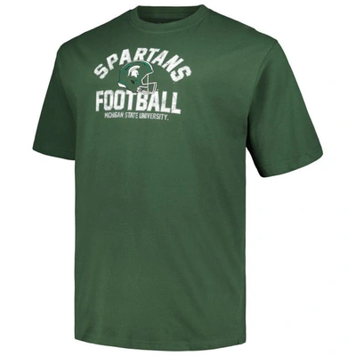 Shop Champion Green Michigan State Spartans Big & Tall Football Helmet T-shirt