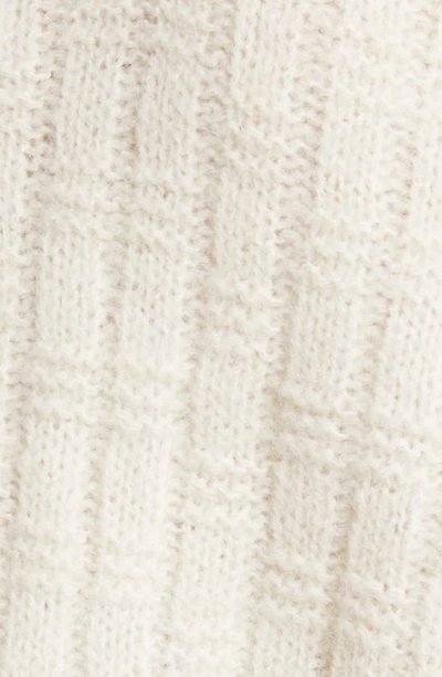 Shop Vero Moda Ingrid Contrast Cuff V-neck Sweater In Birch Detail W Sach