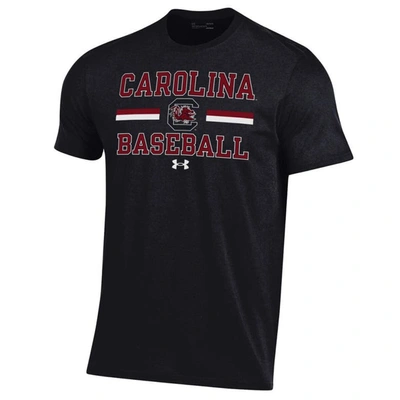 Shop Under Armour Black South Carolina Gamecocks Baseball Stack Performance T-shirt