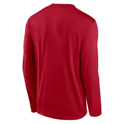 Shop Nike Red Tampa Bay Buccaneers Legend Icon Long Sleeve T-shirt