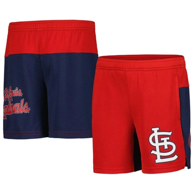 Shop Outerstuff Youth Red St. Louis Cardinals 7th Inning Stretch Shorts