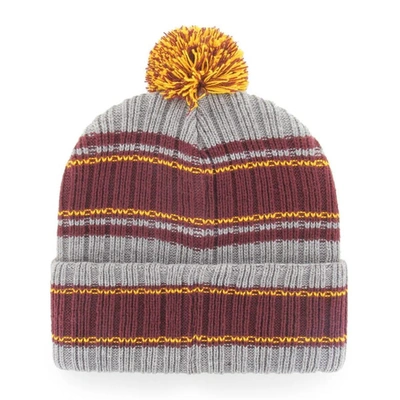 Shop 47 ' Gray Minnesota Golden Gophers Rexford Cuffed Knit Hat With Pom