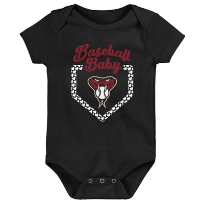 Shop Outerstuff Infant Red/black/pink Arizona Diamondbacks Baseball Baby 3-pack Bodysuit Set