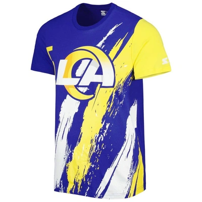 Shop Starter Royal Los Angeles Rams Extreme Defender T-shirt