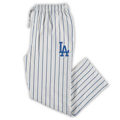 Shop Concepts Sport White/royal Los Angeles Dodgers Big & Tall Pinstripe Sleep Pants