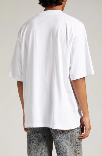 Shop Marni Logo Graphic T-shirt In Lily White