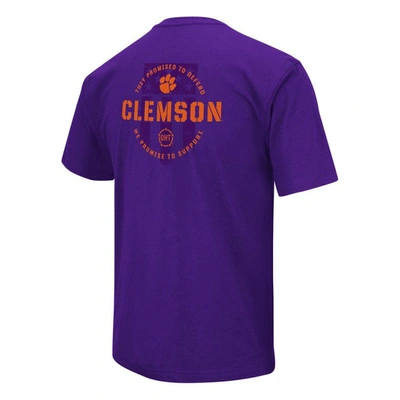 Shop Colosseum Purple Clemson Tigers Oht Military Appreciation T-shirt