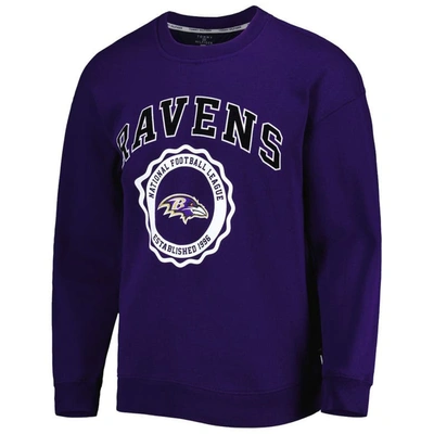 Shop Tommy Hilfiger Purple Baltimore Ravens Ronald Crew Sweatshirt
