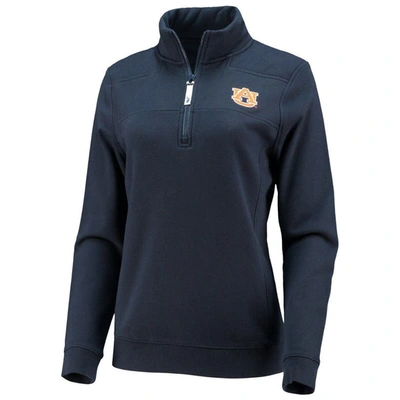Shop Vineyard Vines Navy Auburn Tigers Shep Shirt 2.0 Quarter-zip Jacket