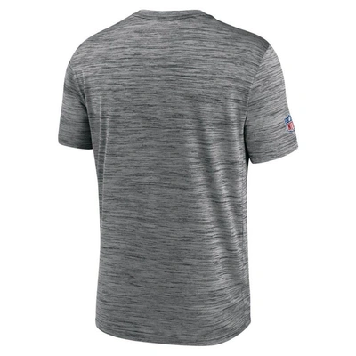 Shop Nike Gray New Orleans Saints Sideline Velocity Athletic Stack Performance T-shirt