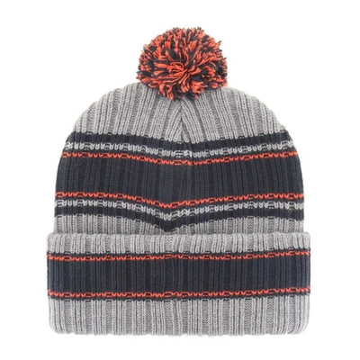 Shop 47 ' Gray Auburn Tigers Rexford Cuffed Knit Hat With Pom