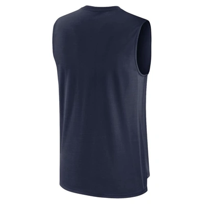 Shop Nike College Navy Seattle Seahawks Muscle Trainer Tank Top
