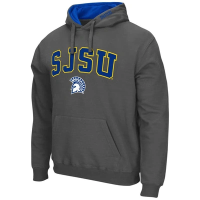 Shop Colosseum Charcoal San Jose State Spartans Arch And Logo Pullover Hoodie